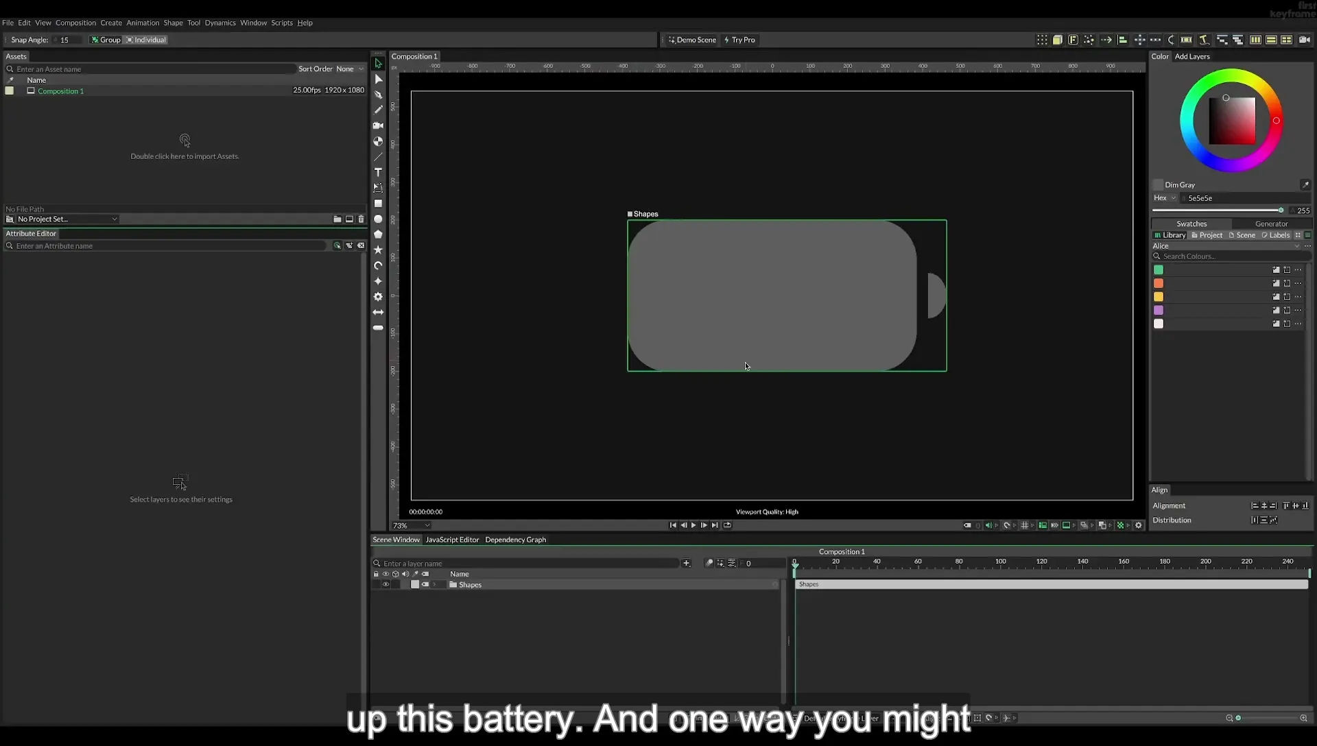 09 Animate a Battery using Masks in Cavalry App - Image 342