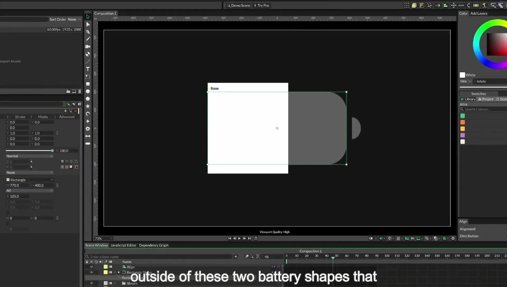 09 Animate a Battery using Masks in Cavalry App - Image 705