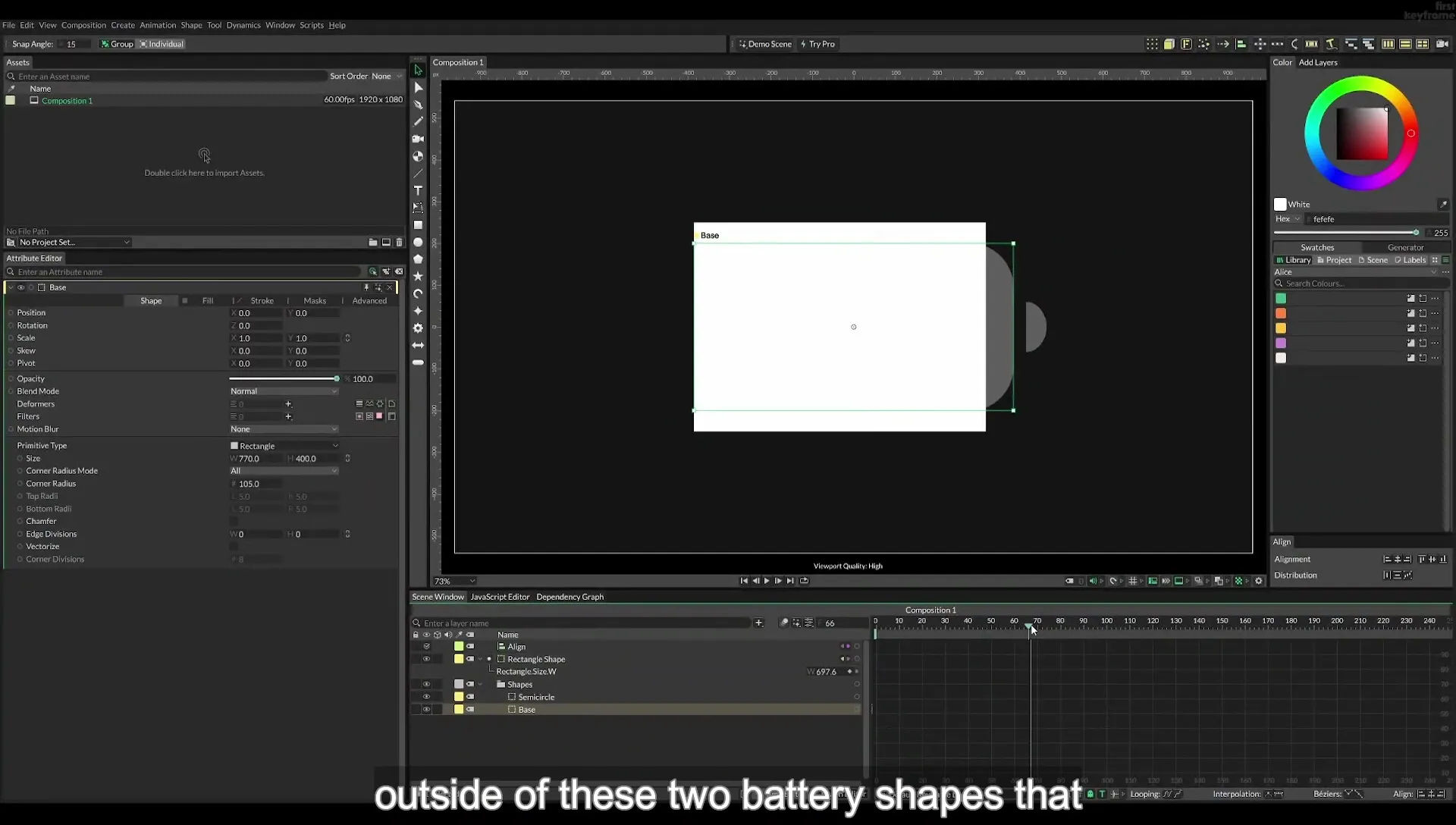 09 Animate a Battery using Masks in Cavalry App - Image 707