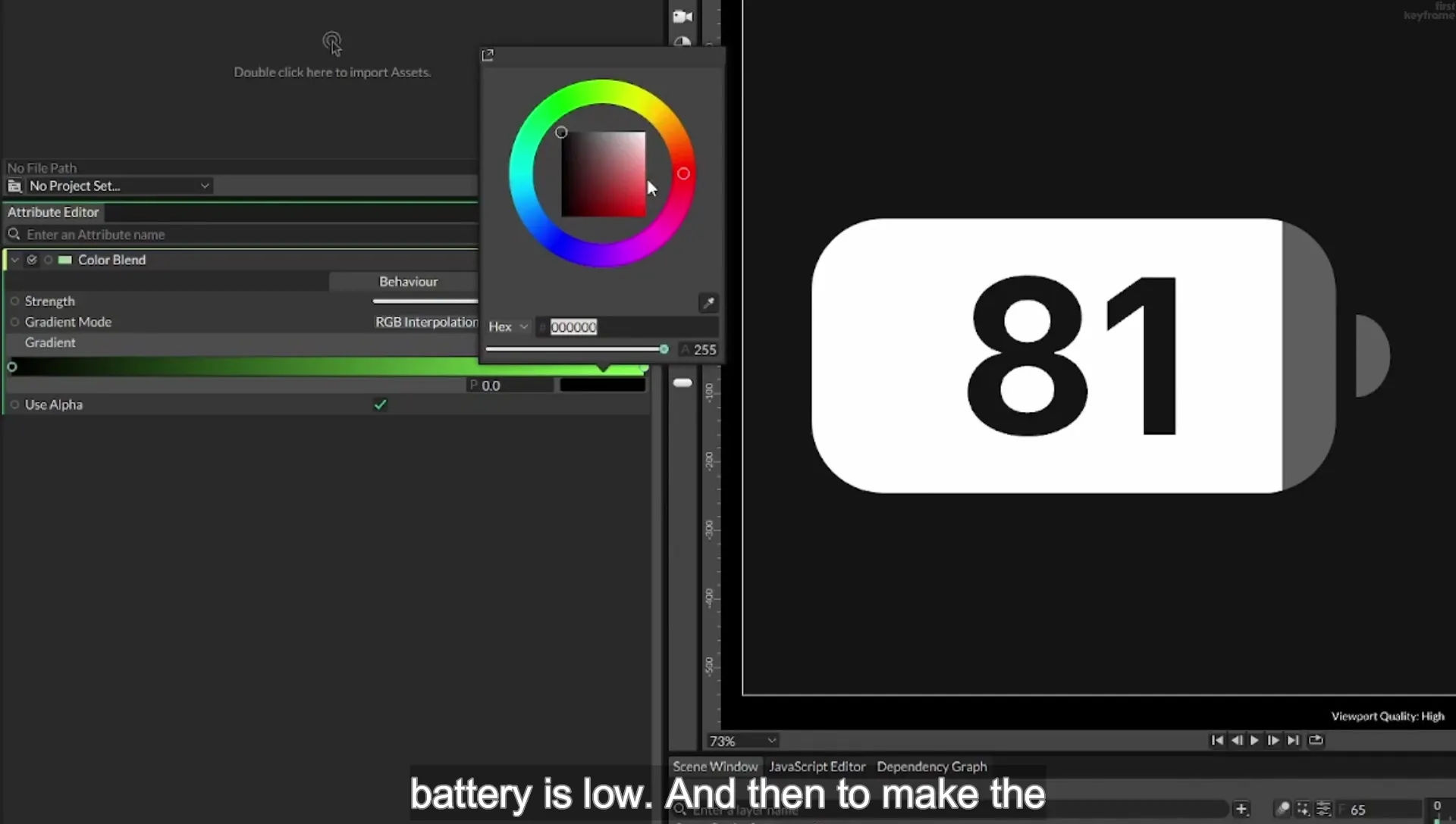 09 Animate a Battery using Masks in Cavalry App - Image 1552