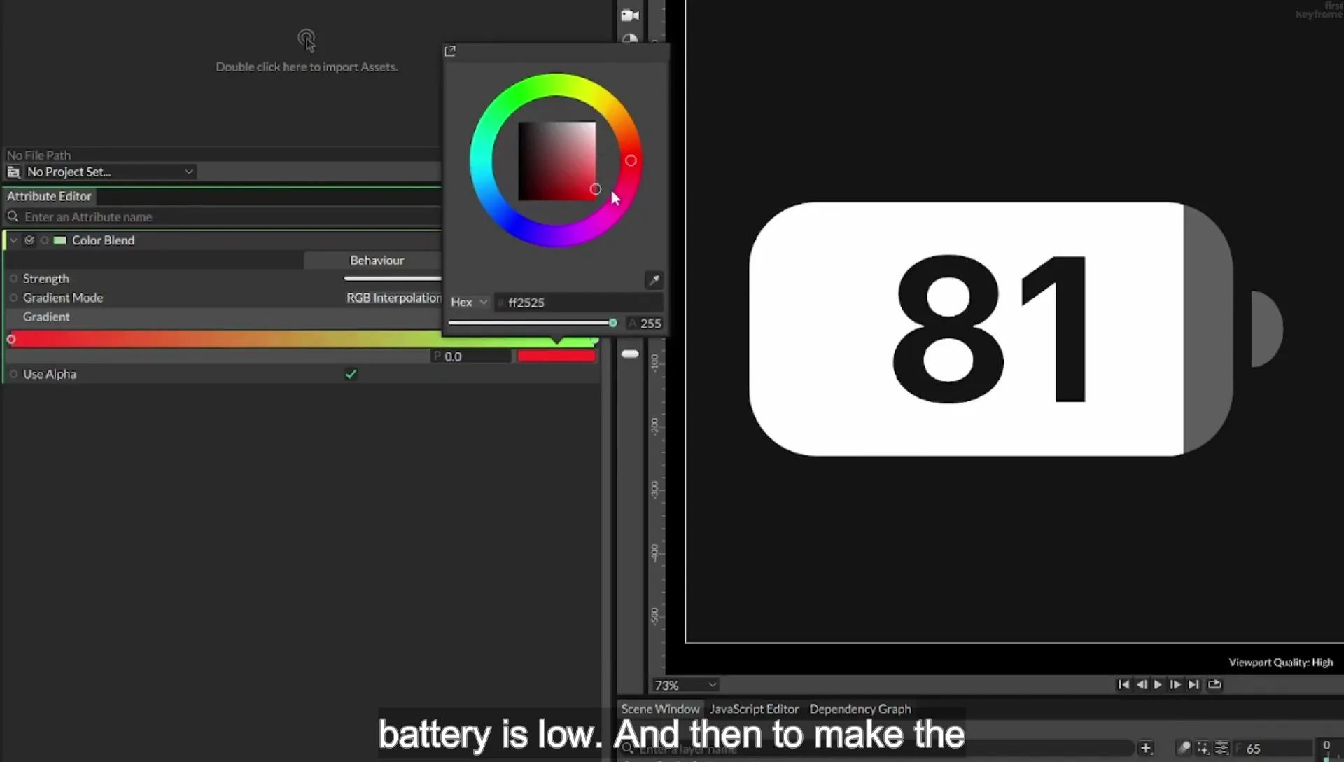 09 Animate a Battery using Masks in Cavalry App - Image 1553