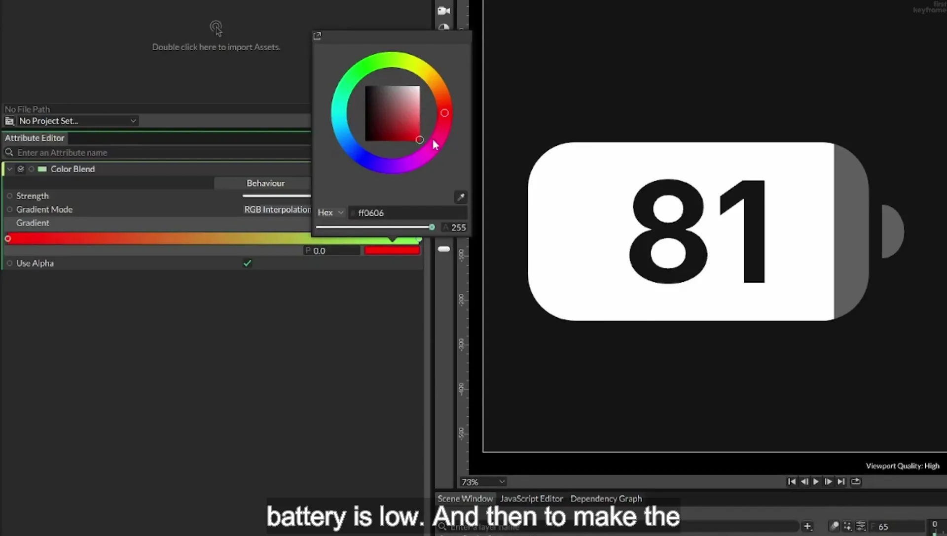 09 Animate a Battery using Masks in Cavalry App - Image 1554