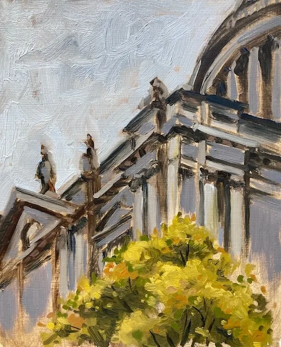 A preview of the painting