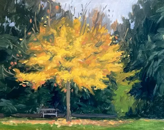 A preview of the painting