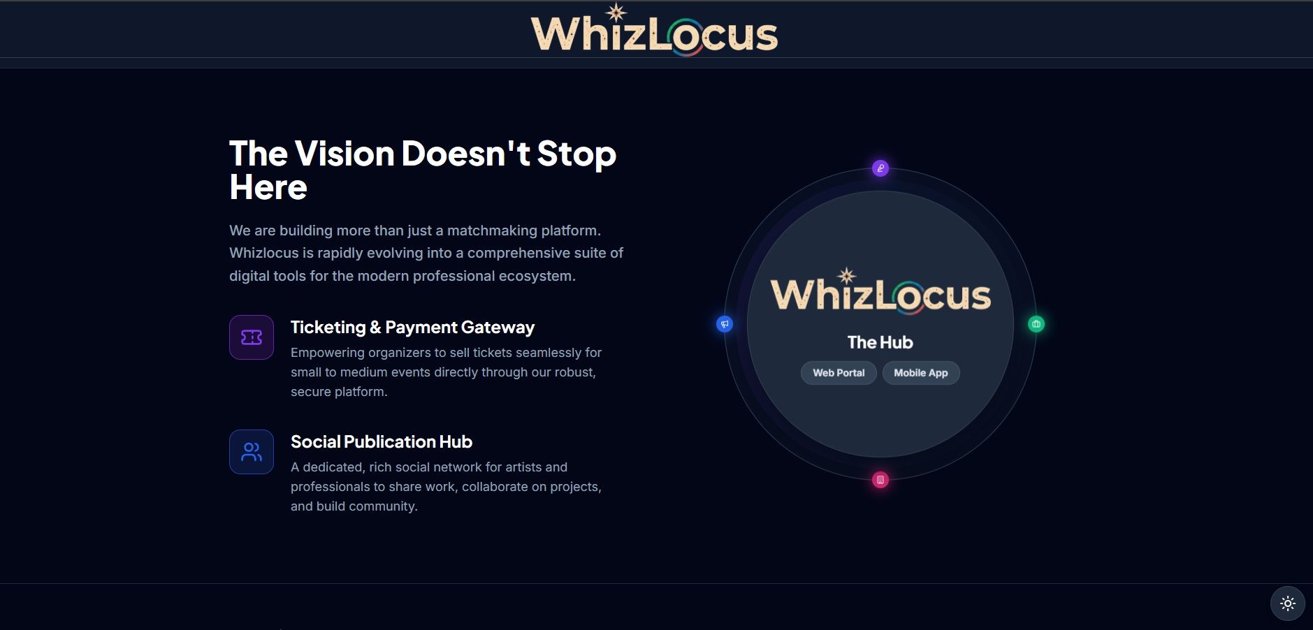 WhizLocus Landing Page