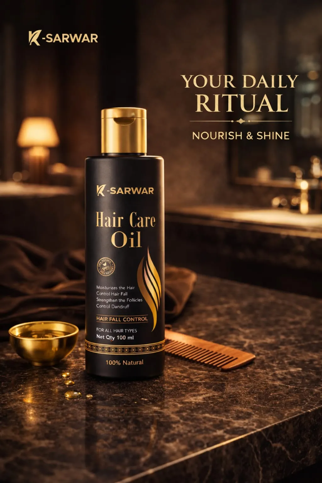 K-SARWAR Royal 11 Ayurvedic Hair Growth & Hair Fall Control Oil