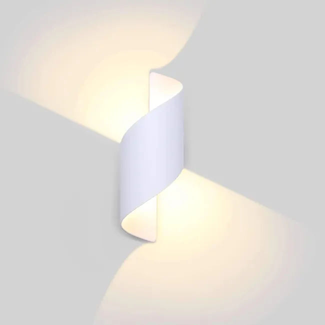 Applique murale extérieure LED, blanche, IP65 étanche, lumière naturelle 4000K