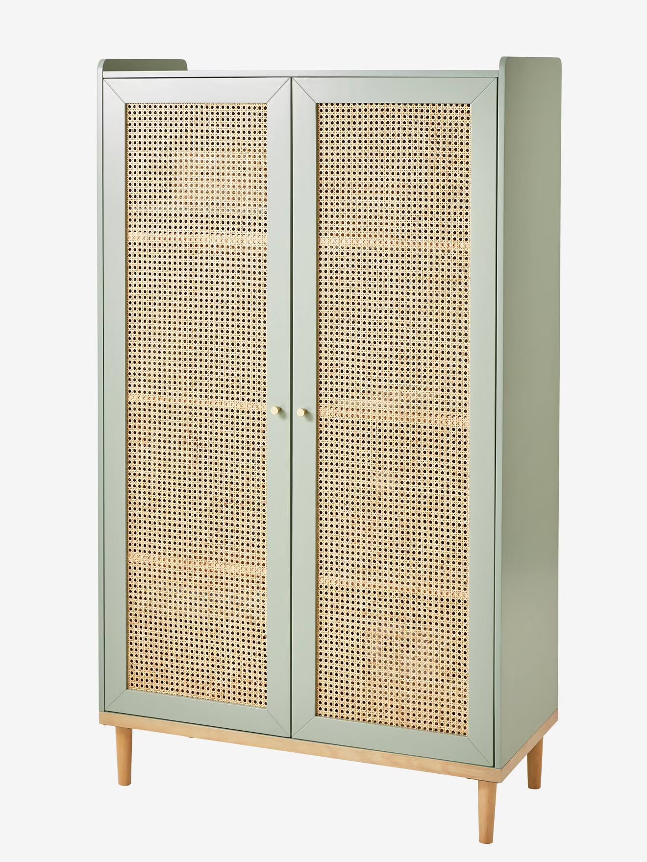 Armoire cannage POÉSIE vert