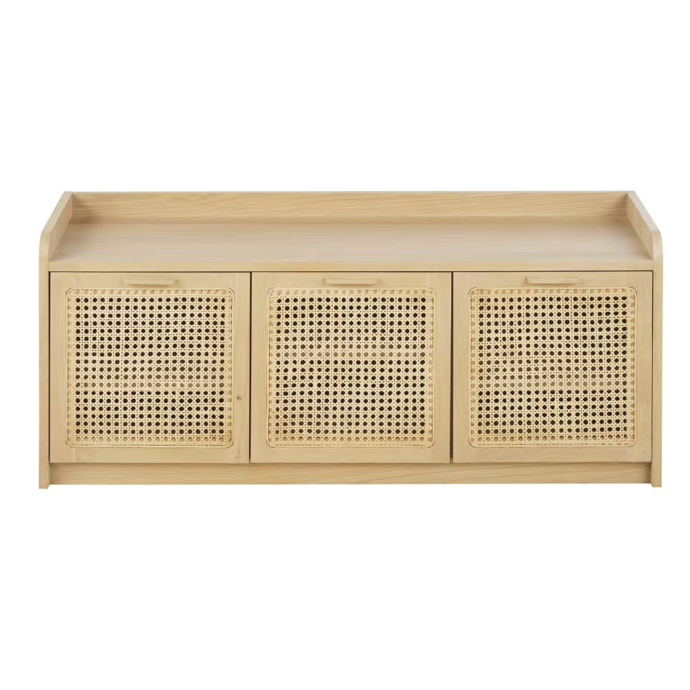Banc 3 portes et cannage en rotin, Canopy