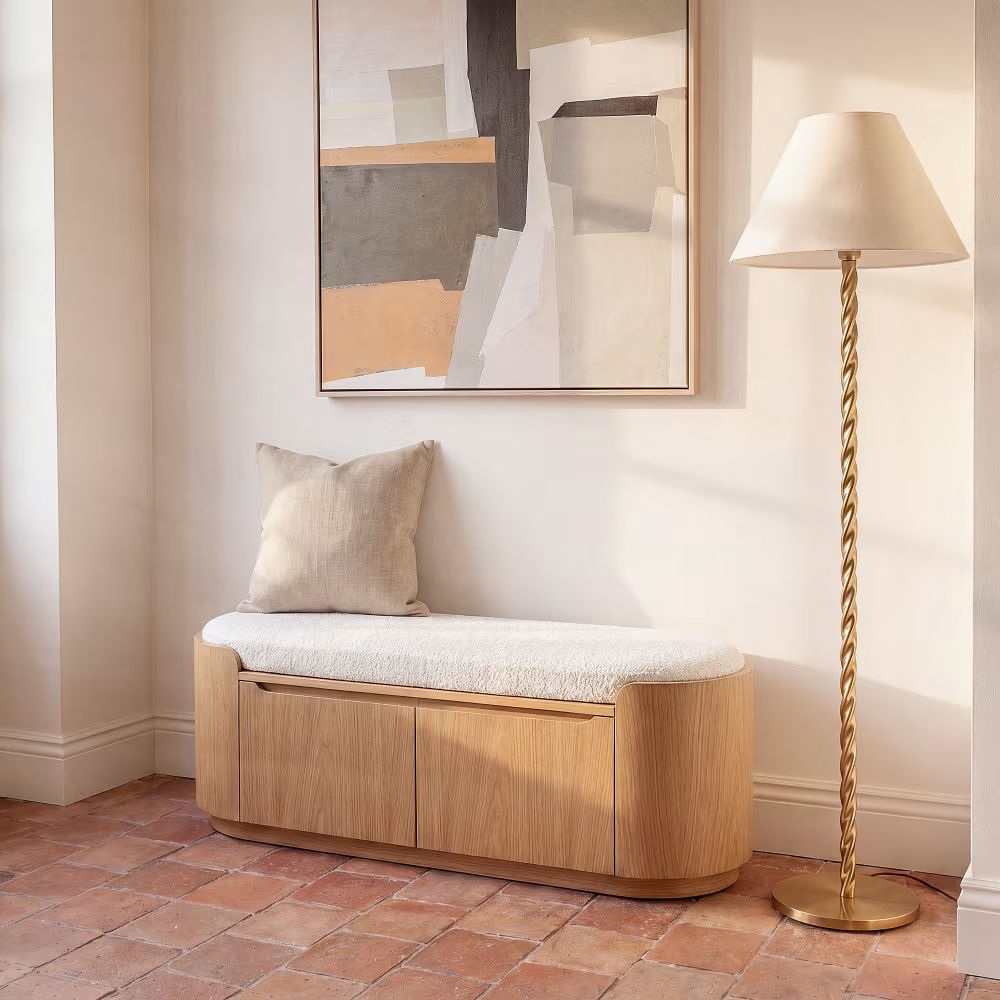 banc d'entrée avec rangement chaussures