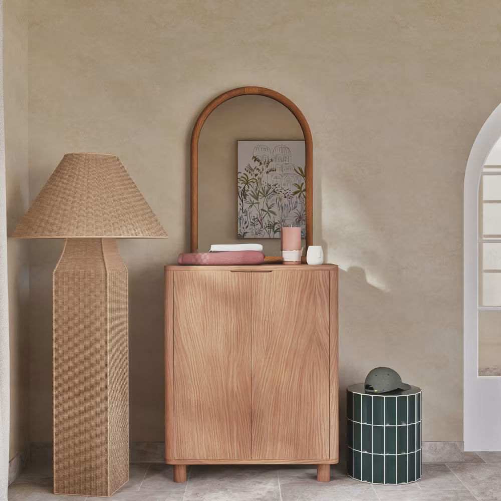 Table d'appoint en céramique effet carrelage vert Madeleine - Maisons du Monde