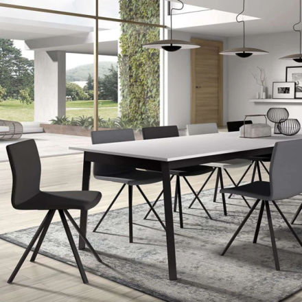 Chaise design métal synthétique Silva