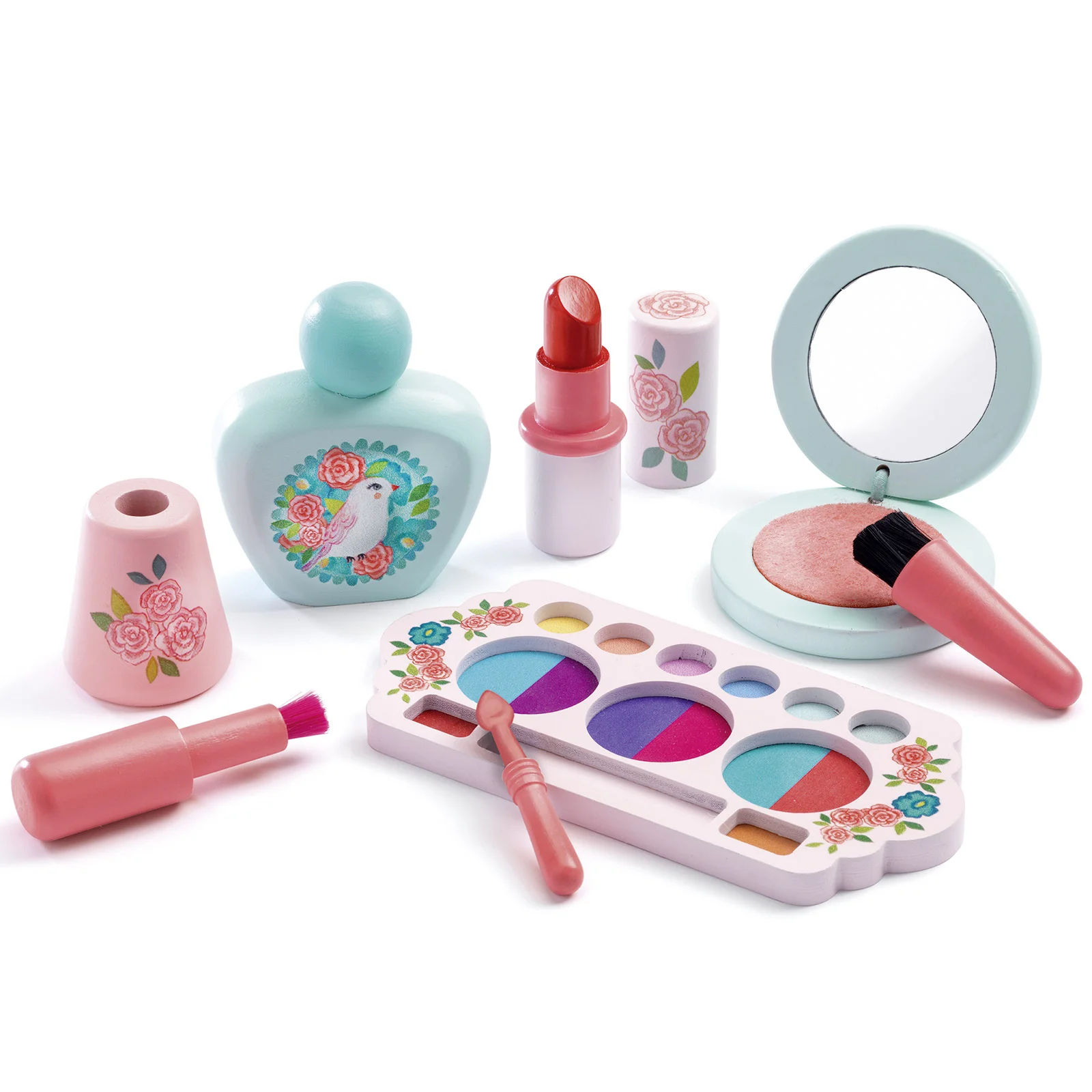 coffret maquillage en bois
