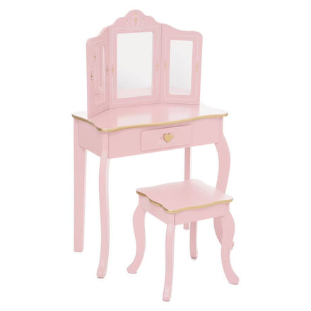 Coiffeuse et tabouret enfant Sissi