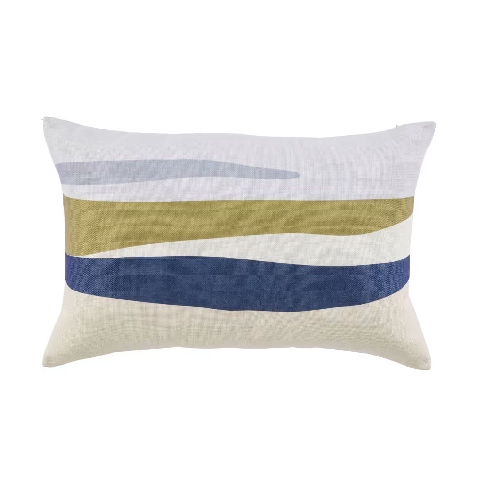 Coussin de jardin Felci motifs imprimés multicolores 60x40