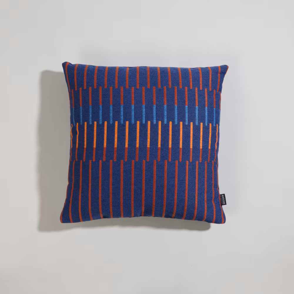 Coussin de jardin Gondar tissé jacquard motifs multicolores 45x45