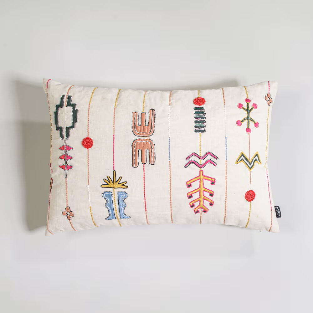 Coussin motif ethnique 