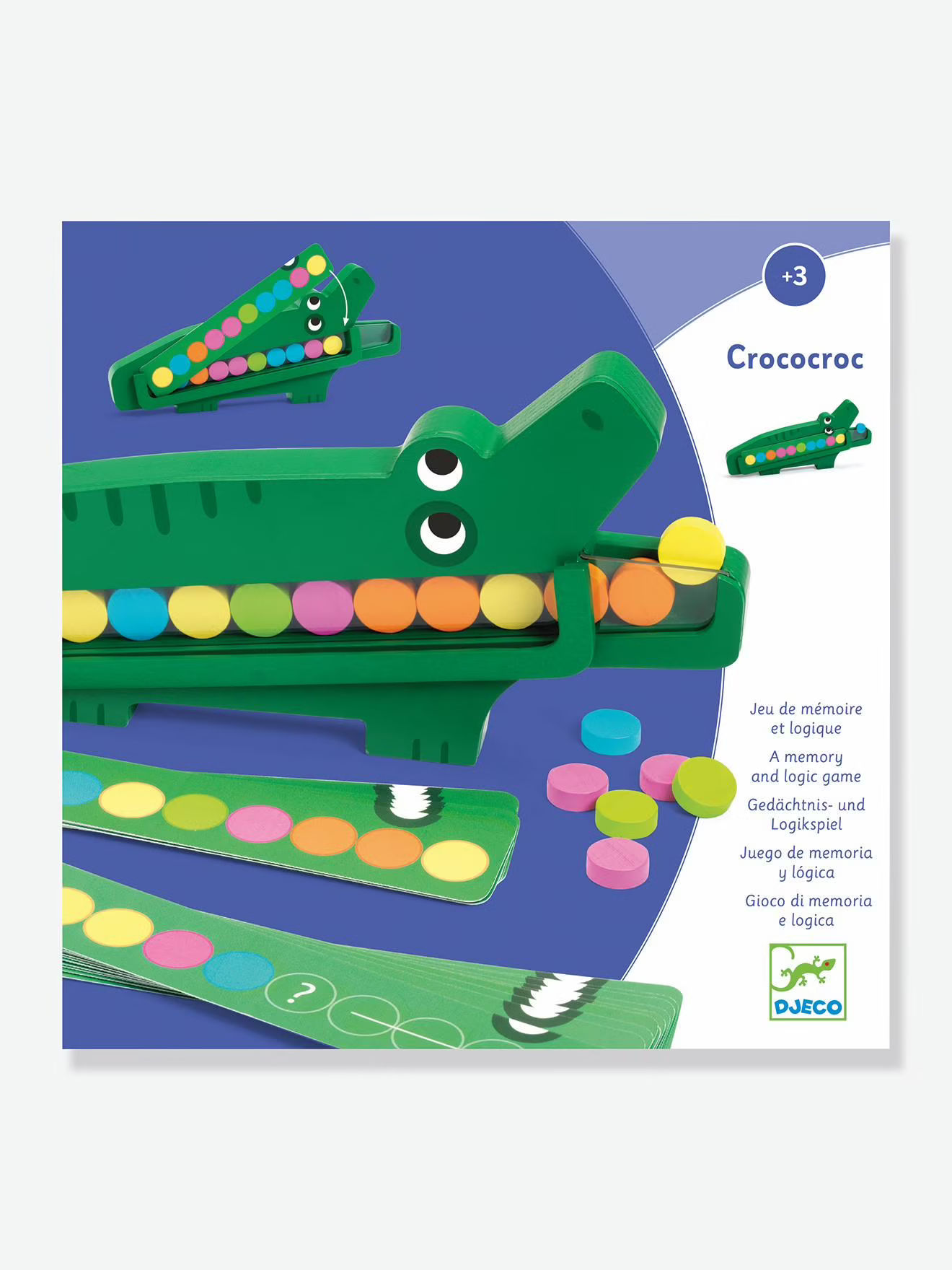 jeu de mémoire et logique Djeco Crococroc
