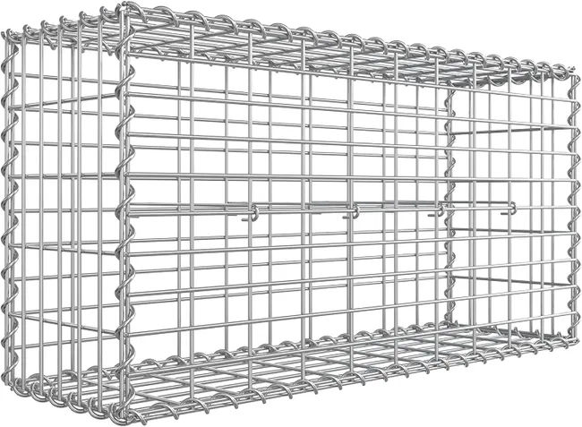 Cage gabion pour pierre 100x50x30cm acier galvanisé