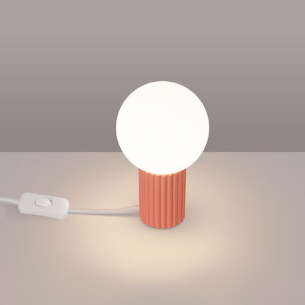Lampe de bureau aluminium pêche