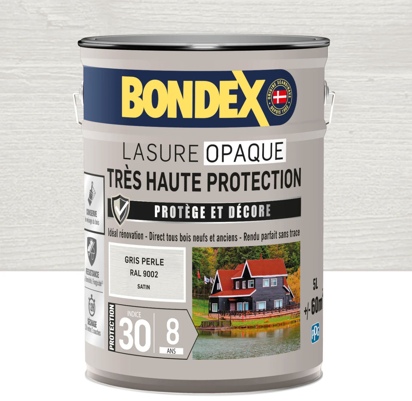 Lasure grise bondex pour bois extérieur