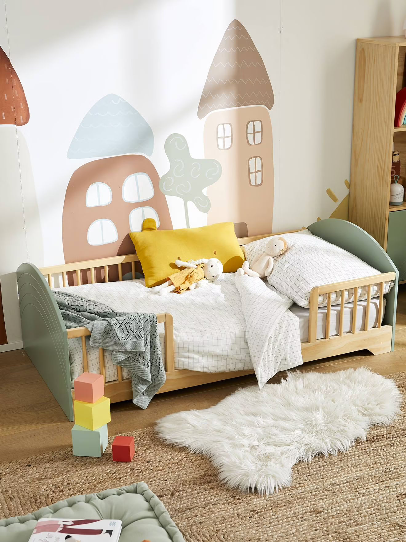 Lit enfant 70x140 cm lit pour enfant 2 ans