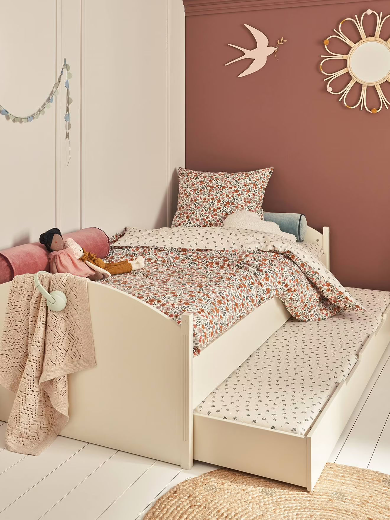 Lit gigogne ligne Heritage beige