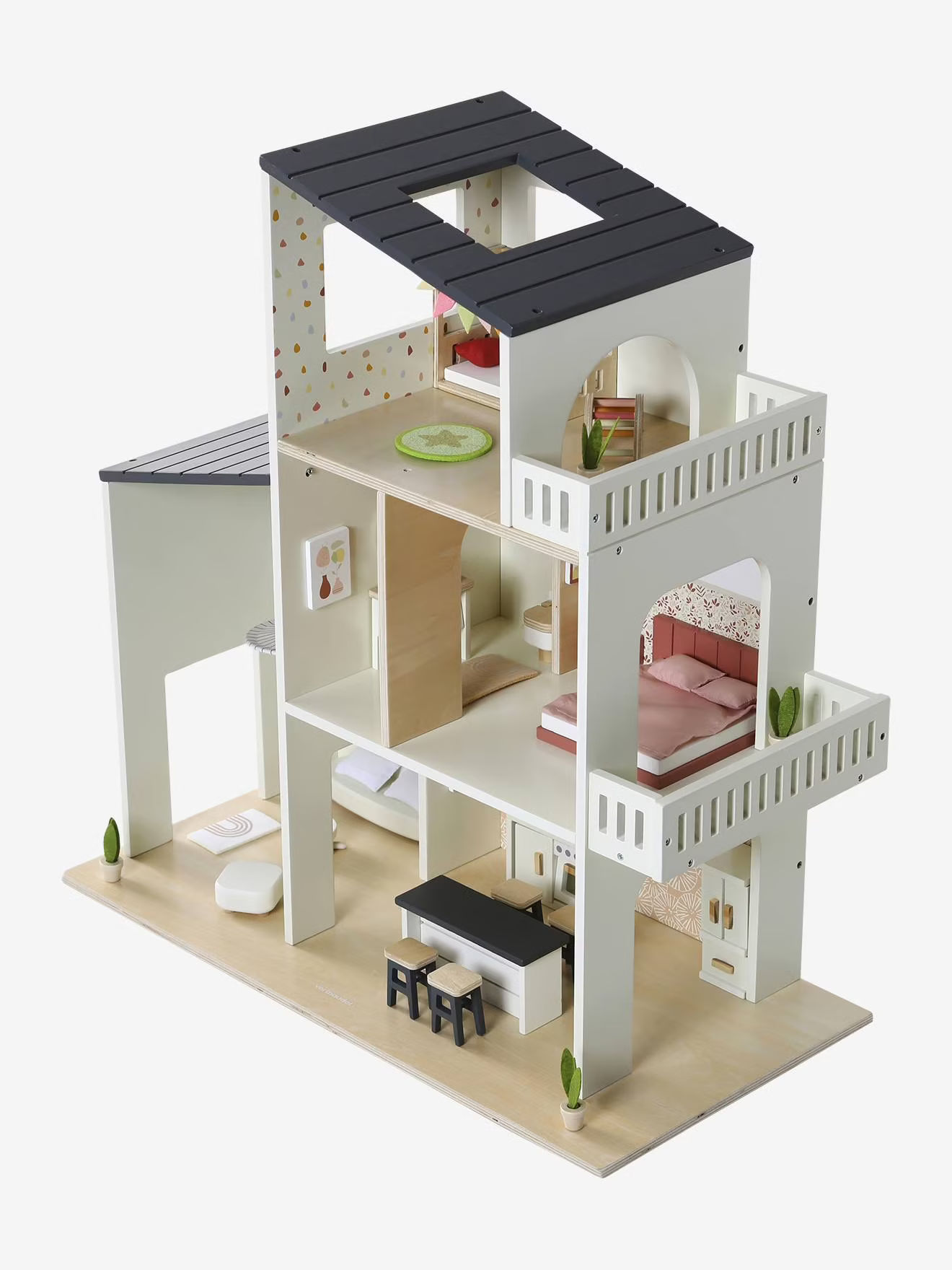 Maison moderne des amis en bois FSC - Vertbaudet