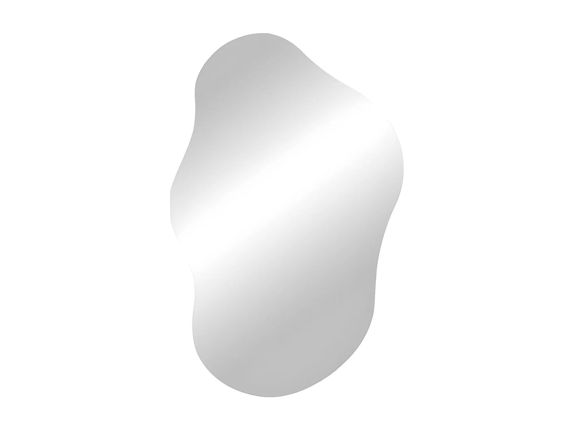Miroir organique Palermo sans cadre, 40x60 cm
