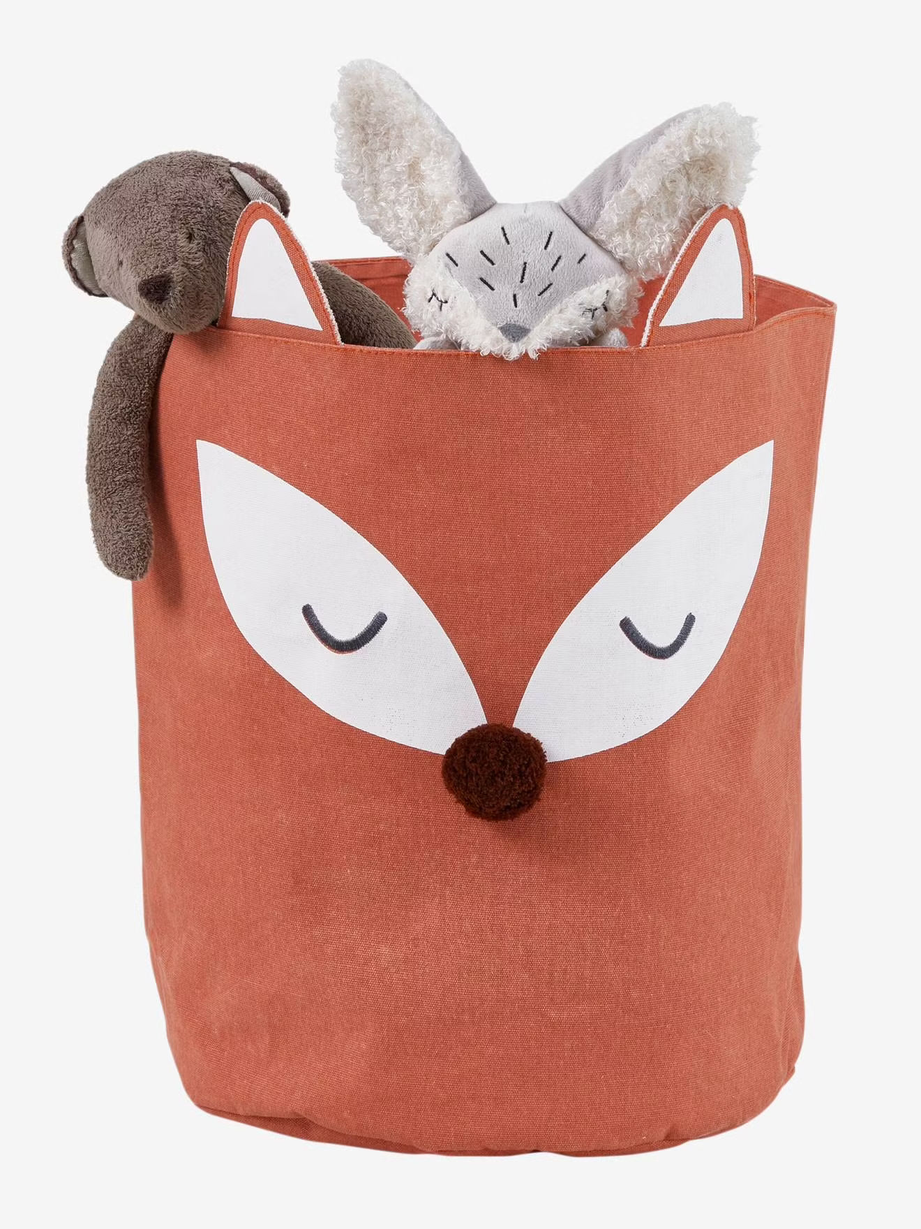 Panier de rangement renard marron