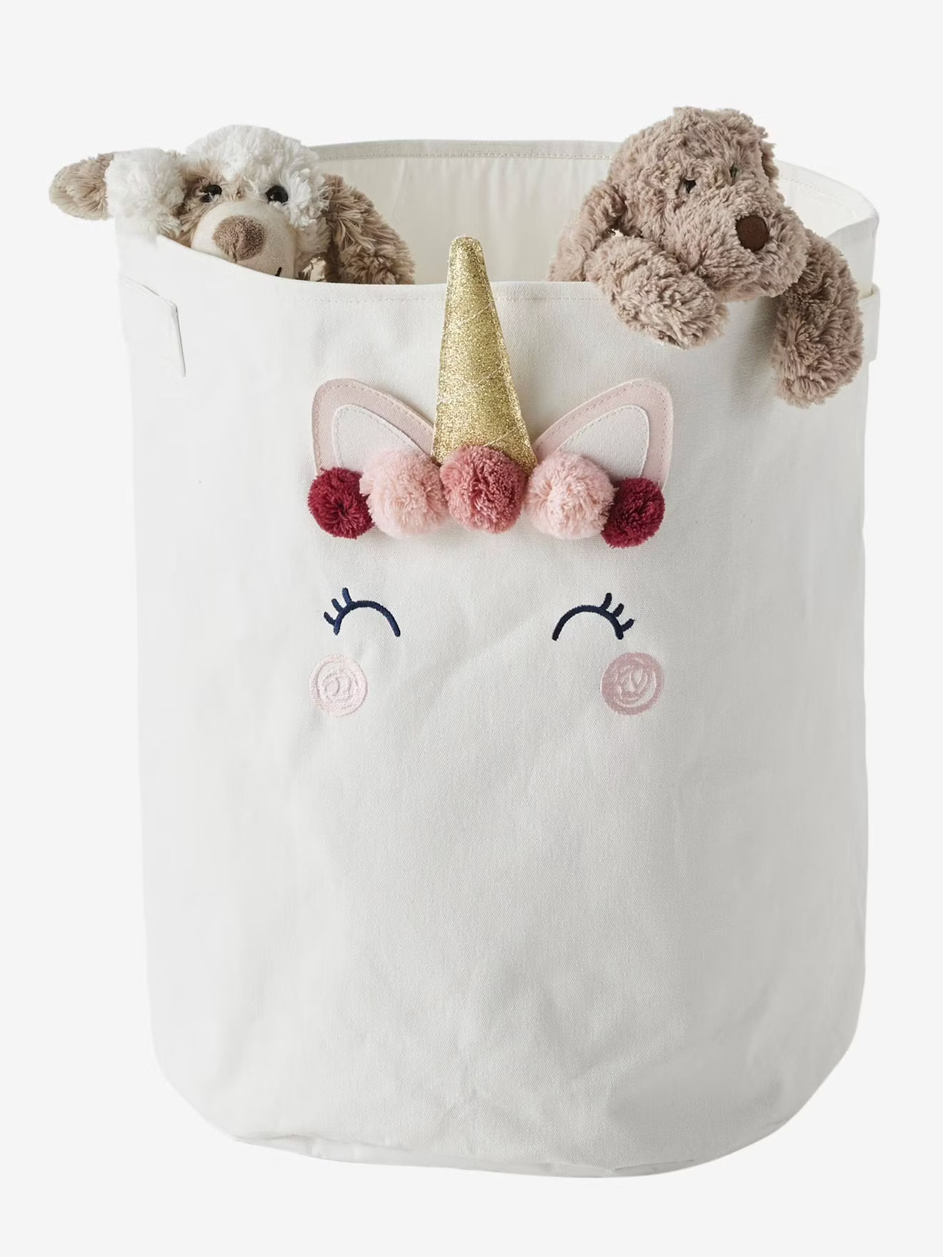 Panier de rangement XL licorne ivoire