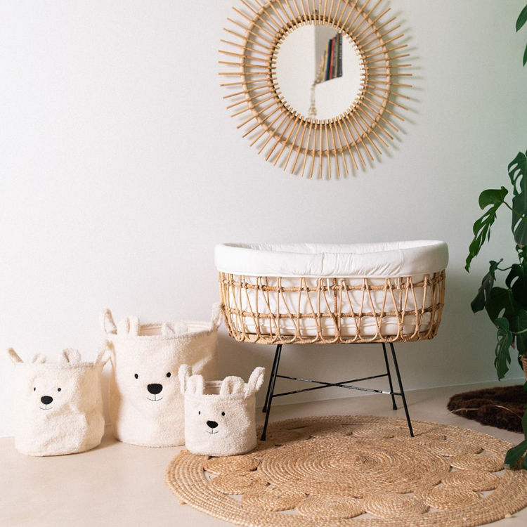 Panier de rangement Teddy écru