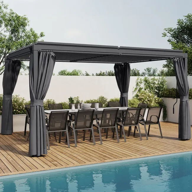 Pergolas autoportées en aluminium