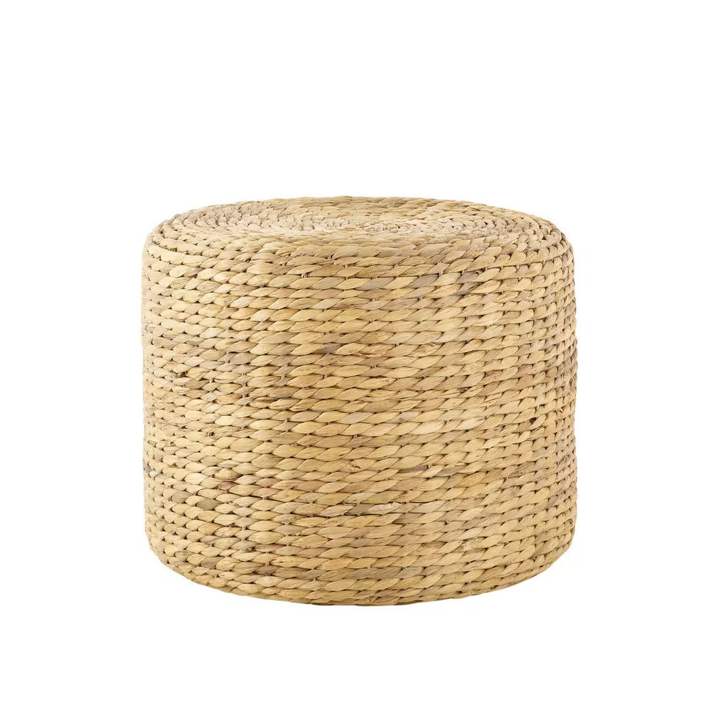 Pouf Bandug en jacinthe d'eau tressée