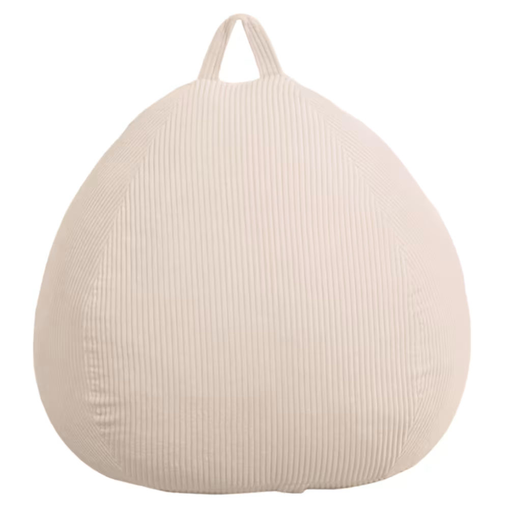 Pouf poire déhoussable velours côtelé beige Maisons du Monde