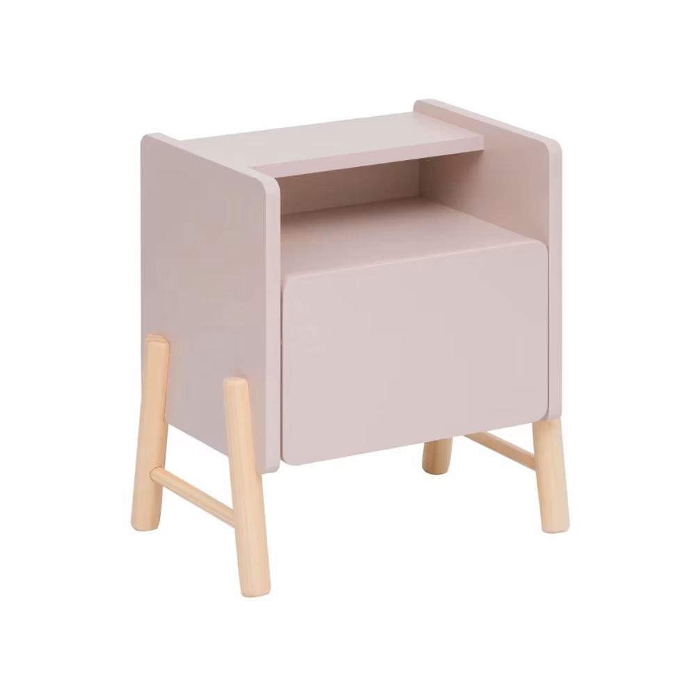Table de chevet pour enfants rose et marron - Maisons du Monde