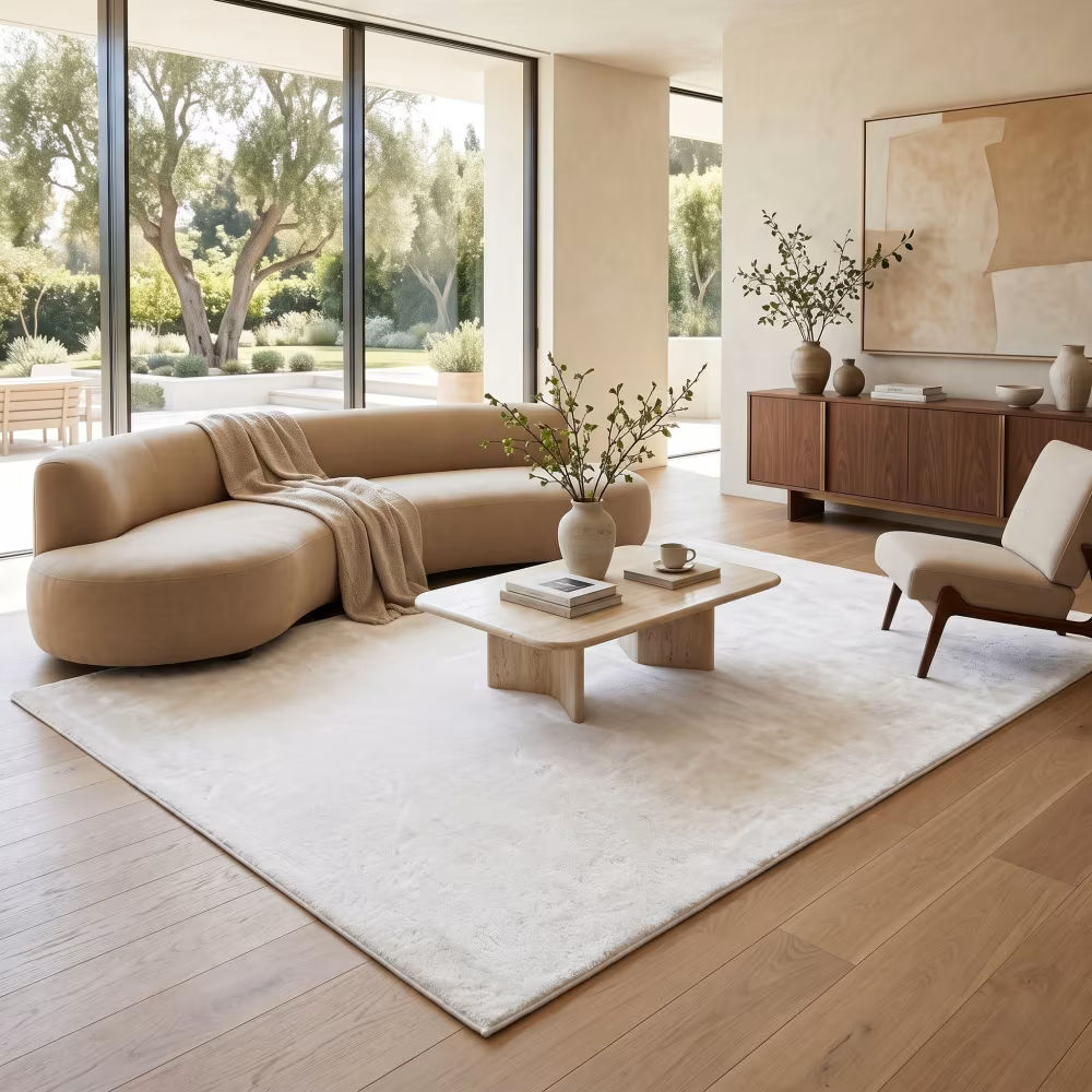 Tapis doux grand antidérapant