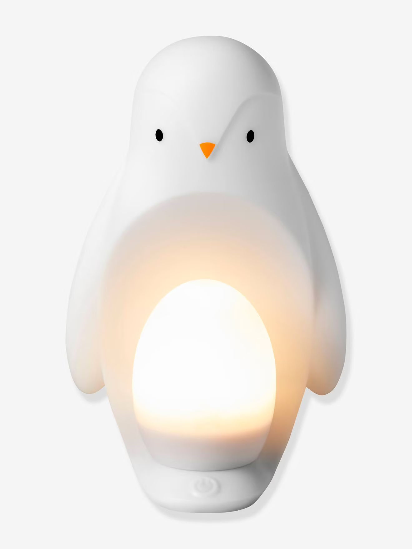 Veilleuse portable 2-en-1 pingouin blanc