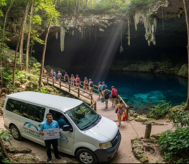 Transportation guide to Cenote Dos Ojos