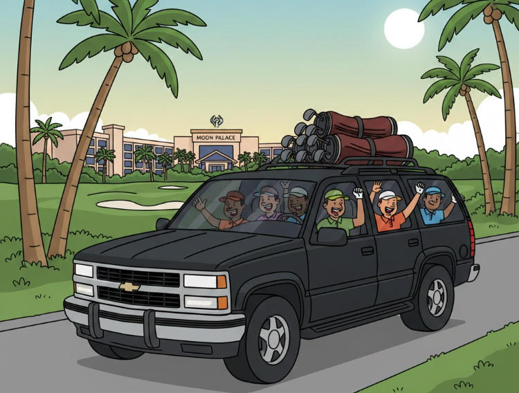 PRIVATE TRANSPORT TO MOON PALACE GOLF COURSE