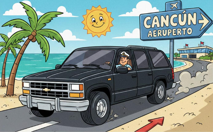 TAXI COSTA MUJERES TO CANCUN AIRPORT FAST AND SAFE