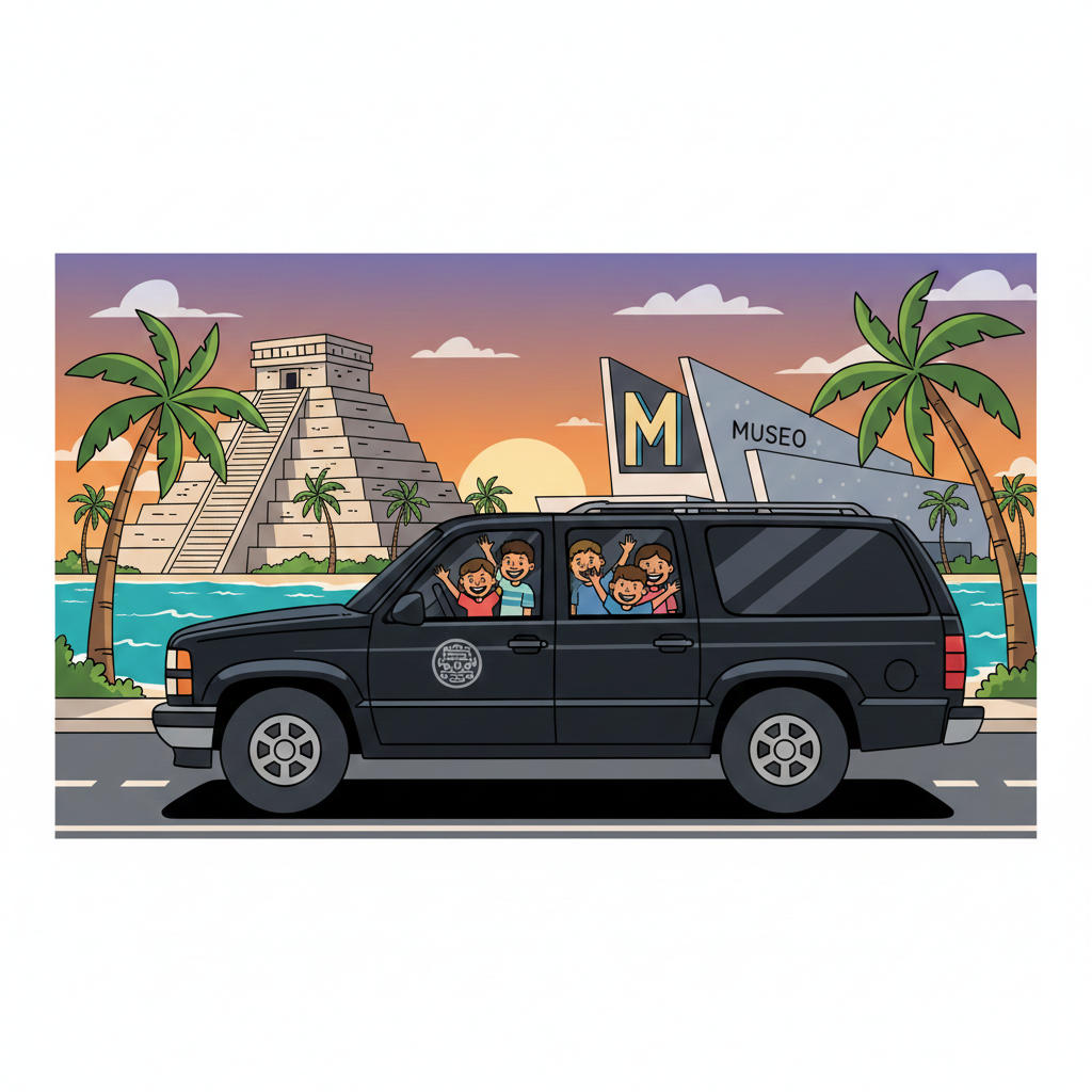 Guia de Transporte al Museo Maya de Cancun