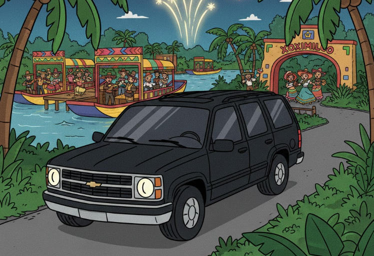 TRANSPORTE HOTEL A XOXIMILCO FIESTA MEXICANA