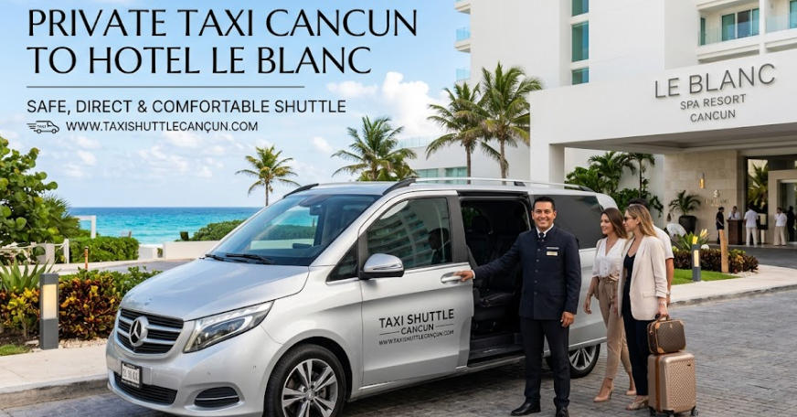 PRIVATE TAXI CANCUN TO HOTEL LE BLANC WITH TAXI SHUTTLE CANCUN