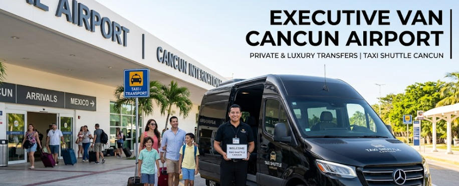 VAN EJECUTIVA AEROPUERTO CANCUN RESERVA TU TRASLADO PRIVADO