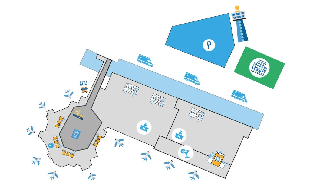 Cancun Airport Terminal 2 Map