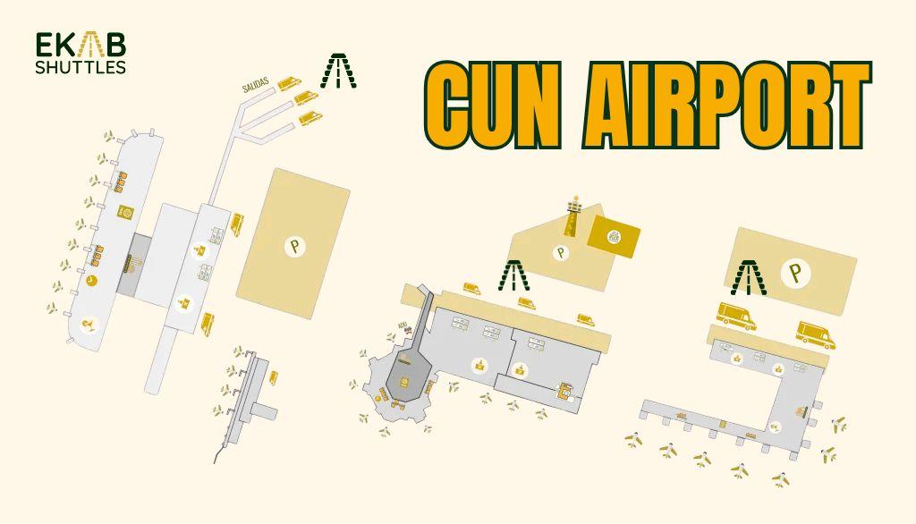 Cancun International Airport Map