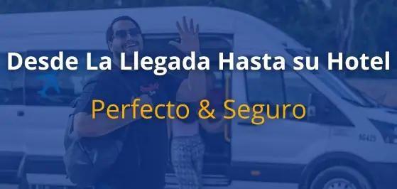 Smile & Go Taxi private van arriving directly at your hotel entrance in Cancun or Riviera Maya – door-to-door service
