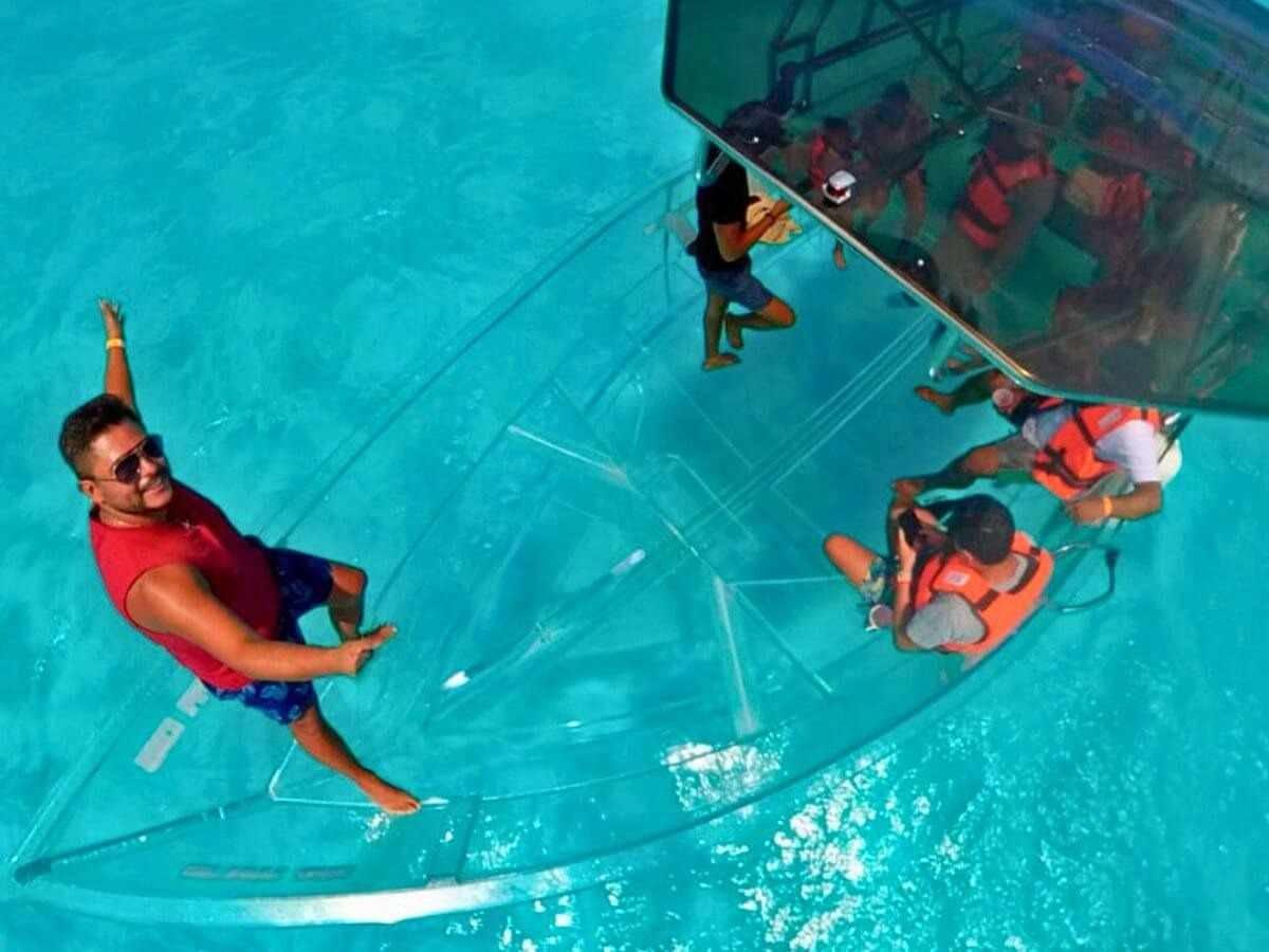 Lancha Transparente +Nado En Blanquizal