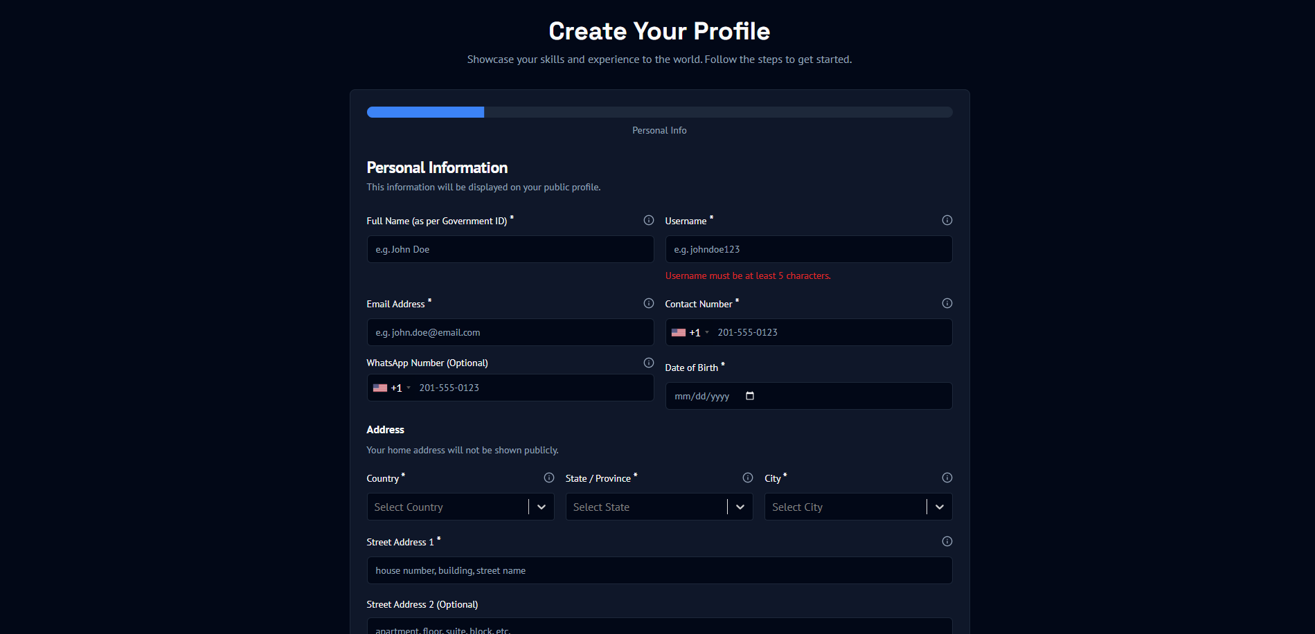 Adding Profile Page